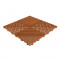 Vorzeltteppich Klickfliese mit offene Rippen Rund 18 mm terracotta